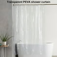 thumbnail image 5 of Clear Shower Curtain Liner Light Weight PEVA Shower Liner with 3 Magnets 71x71 Inches Waterproof Odor Free for Bathroom Shower Curtain (No Hooks), 5 of 7