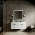 thumbnail image 2 of Castor 48 in W White Single Bath Vanity and White Quartz Top, 2 of 10