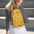 thumbnail image 6 of KLL Cute Bee Butterfly Yelllow Print Travel Laptop Backpack - College Backpack Business Work Bag Nurse Bag Casual Daypack for Weekender Business Hiking -Medium, 6 of 6