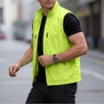 thumbnail image 5 of WRFWUL Mens Sleeveless Stand Collar Vest Lightweight Zip Up Outdoor Utility Gilet Casual Travel Workwear Jacket with Pockets, 5 of 7