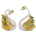 thumbnail image 3 of 2 Piezas de Figuras Adornos Cisne, DecoracióN Pastel Coche, Navidad para Bodas Hogar A, 3 of 5