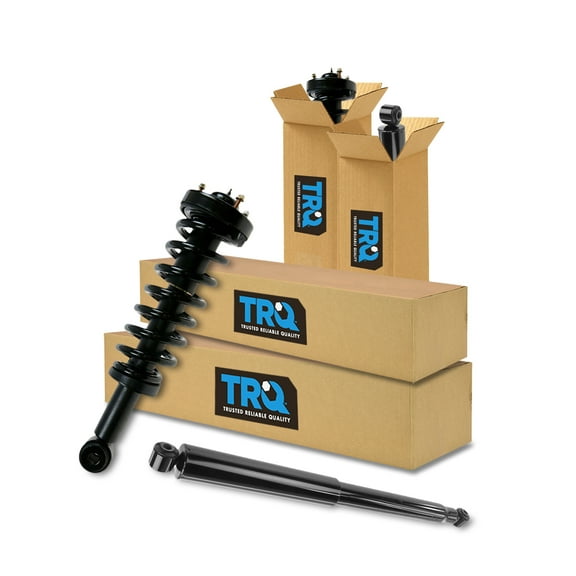 TRQ Shock Absorber Front & Rear LH RH Set of 4 for F150 Mark LT 2WD SBA60400