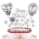 thumbnail image 1 of Adorno para tarta de cumpleaños Daimay Black, acrílico con purpurina, decoración para tarta de feliz cumpleaños con confeti, globos, abanicos de papel, estrellas, fuegos artificiales, cupcakes., 1 of 2