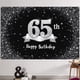 thumbnail image 1 of Hamigar Fondo De Pancarta De Feliz Cumpleaños Número 65 De 6 X 4 Pies, Decoraciones De Cumpleaños De 65 Años, Suministros Para Fiestas Para Mujeres Y Hombres, Negro Plateado, 1 of 1