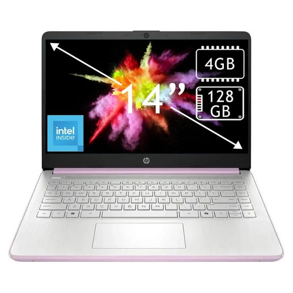 HP 2025 Student Laptop, Intel Processor N150(up to 3.6 GHz), 14 Inch LED Screen,16G RAM, 256GB Storange (128GB UFS 128GB MSD),1 Year Office 365, Windows 11 Home,Honey Lavender,w/YYY Accessories