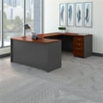 thumbnail image 2 of Series C Right Hand Bow U-Shaped Desk with Mobile File Cabinet in Hansen Cherry, 2 of 7