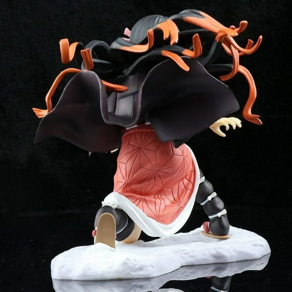(Kamado Nezuko) Battle Edition Character Model 15CM Desktop Decoration Action Figures Desktop Decoration Best Gift for Adult Kids Children Figure