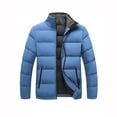 thumbnail image 1 of Awdenio Winter Coat Down Cotton Jacket Men's Solid Color Short Coat Stand Collar Cotton Jacket, 1 of 3