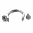thumbnail image 3 of jiaroswwei 10 Pcs/Pack Steel Horseshoe Lip Nose Septum Ear Ring Body Piercing Jewelry, 3 of 5