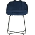 thumbnail image 4 of Hillsdale Furniture Catalina Upholstered Metal Vanity Stool, Dark Blue, 4 of 9