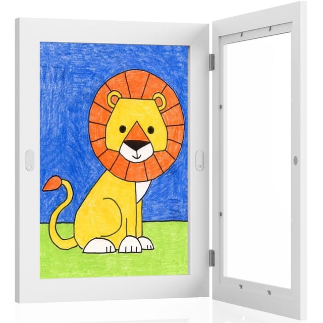 1 pieza marco de fotos dibujos infantiles A4 para 150 imágenes, obras de arte
