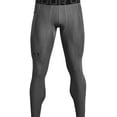 thumbnail image 2 of Under Armour Mens HeatGear Leggings Carbon Heather 090/White 4X-Large, 2 of 2
