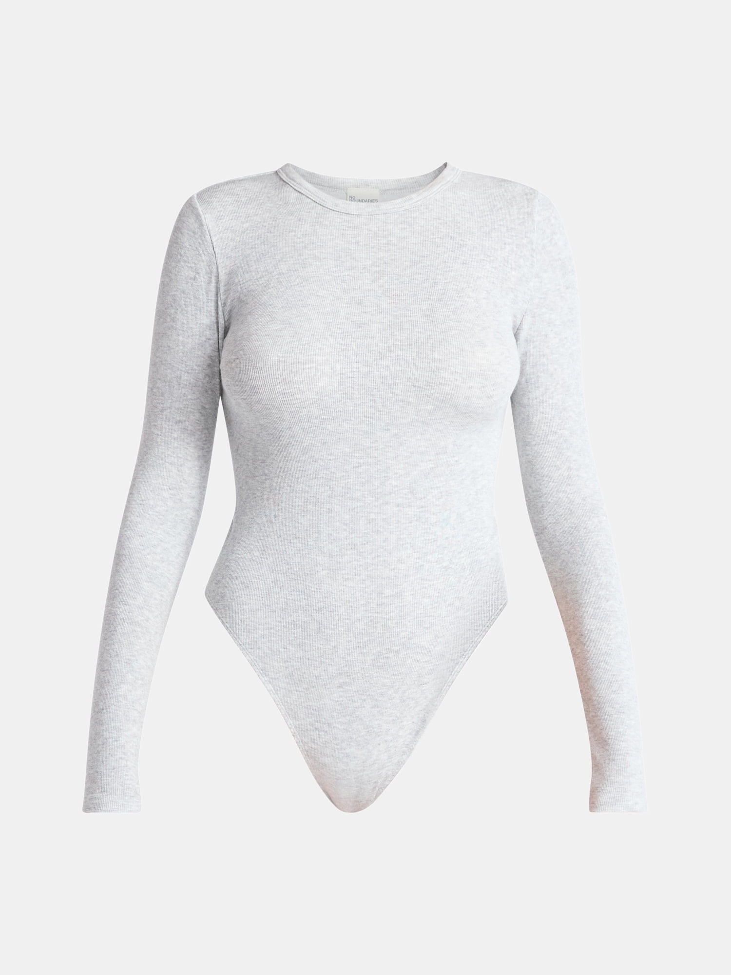 No Boundaries Seamless High Neck Bodysuit with Long Sleeves, Women's