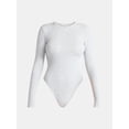 thumbnail image 4 of No Boundaries Seamless High Neck Bodysuit with Long Sleeves, Women's, 4 of 4