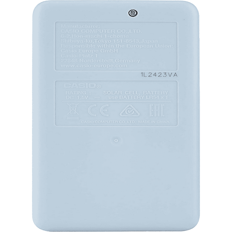 Casio SL-310UC Mini 10 Digit Calculations Light Blue Calculator -