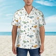 thumbnail image 3 of Daiia Sea Creatures Hawaiian Shirt for Men Gentle Cotton Regular Short Sleeve Casual-XX-Large, 3 of 7