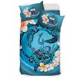 thumbnail image 3 of Juego de Funda Nórdica Polinesia - Samoa Bedding Set Blue Plumeria Animal Tattoo, 3 of 6