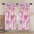 thumbnail image 5 of Blackout Kids Curtains,Pioneer Flower Floral Print Pattern Childrens Insulated Curtains Set Of 2,Bedroom Essentials,Toddler Room Decor 52"x63", 5 of 5