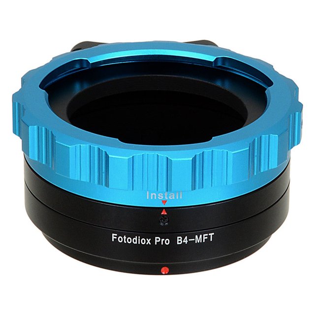 Fotodiox Pro Lens Mount Adapter, B4 (2/3") Lens to Micro Four Thirds (MFT) Camera Body