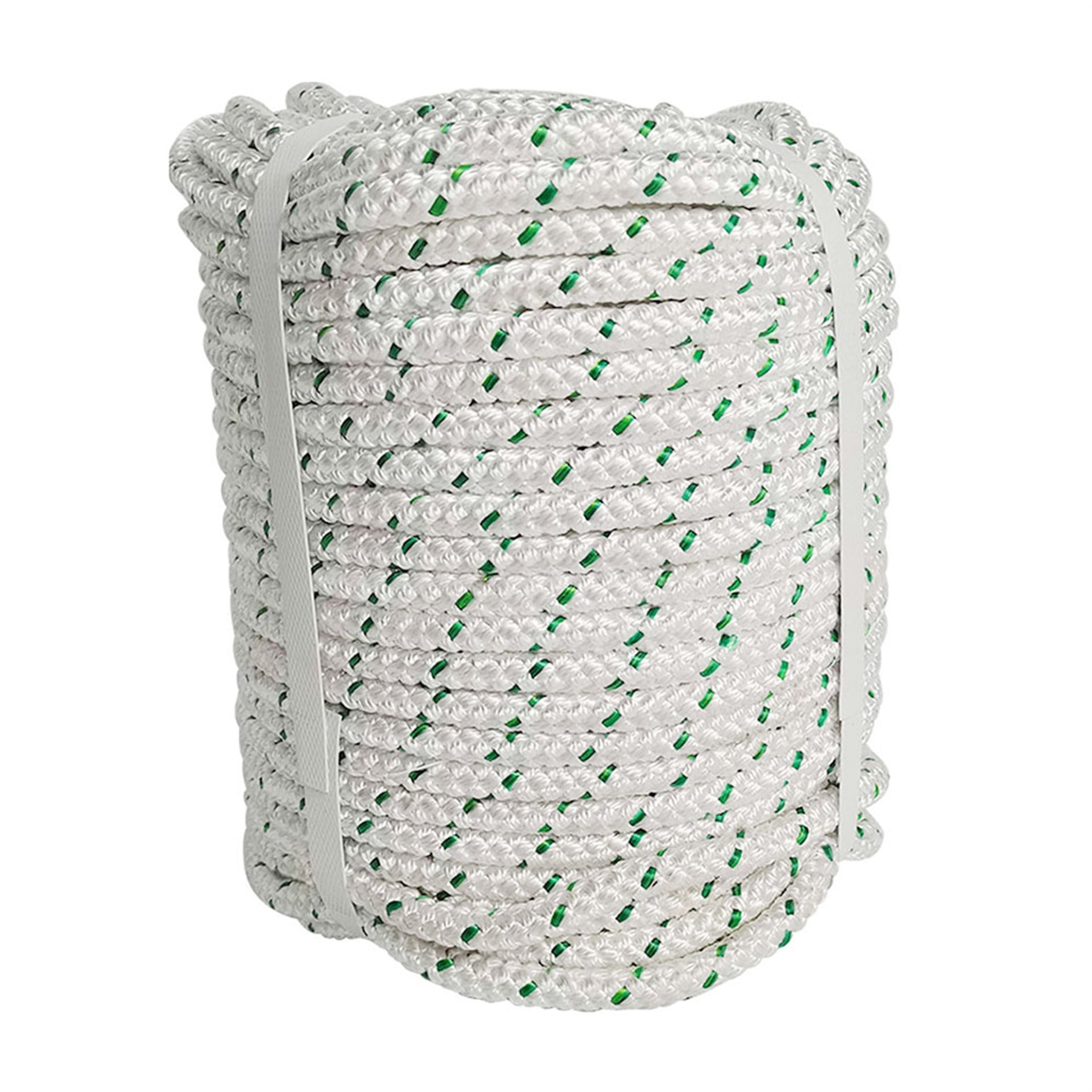 USA NEW 100FT Double Braid Polyester Rope 3/8 4800Lbs BREAKING STRENGTH US 