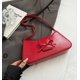 thumbnail image 4 of Bolso de hombro Amszke Y2K Trendy Bow Red Leather para mujer, 4 of 7
