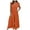 Orange, variant on Maean Wide Leg Dress Jumpsuit for Women Causal Trendy Ruffled Sleeve V Neck Loose Rompers Plus Size Long Pants
