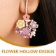 thumbnail image 2 of ColoMX 50 Uds. Collar de cuentas de flores acrílicas, cuentas DIY, pulsera acrílica, cuentas transparentes con forma de flor, 2 of 8