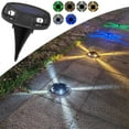 thumbnail image 4 of Solar In-Ground Lights 1 Pack LED Pathway Lights with Multi-Color Changing, Waterproof IP65 Garden Step Lights for Walkway, Yard, Auto On/Off, 12-20 Hours Runtime(Green), 4 of 4