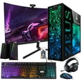 thumbnail image 1 of Restored TechMagnet Gaming Desktop PC,Intel i5 4th Gen,Zeus Pro 4,GT 1030,16GB RAM ARGB,256GB SSD+2TB HDD,24 Inch Curved Monitor,RGB Front Panel,RGB Kit,Windows 11 Pro, 1 of 9