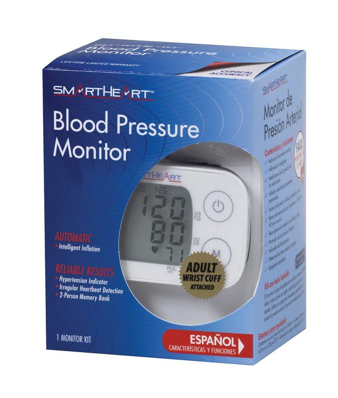 Good Neighbor Pharmacy Blood Pressure Monitor, Adult Wrist Cuff, Intelligent Inflation Technology, 2-Person Memory
