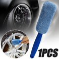 thumbnail image 2 of SGACAI Cepillo para lavar ruedas de coche, portátil, de microfibra, con accesorios, herramienta para detallar motocicletas, P1u2 Clea, mango de plástico para maletero de coche, 2 of 7