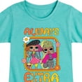 thumbnail image 3 of LOL OMG! Fashion Dolls - Always Extra - Toddler & Youth Girls Short Sleeve Graphic T-Shirt, 3 of 5
