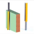 thumbnail image 1 of 1/4x3/8x76 Long Straight Router Bit 1/4 inch Shrank Extension Edge Cutter, 1 of 6
