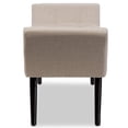 thumbnail image 4 of Baxton Studio Tamblin Banc Capitonné en Beige, 4 of 4