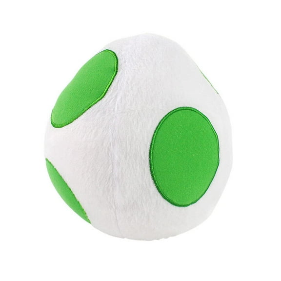 Skpitin 8 Inches Mario White and Green Yoshi Egg Stuffed Plush New Game Collectible Doll