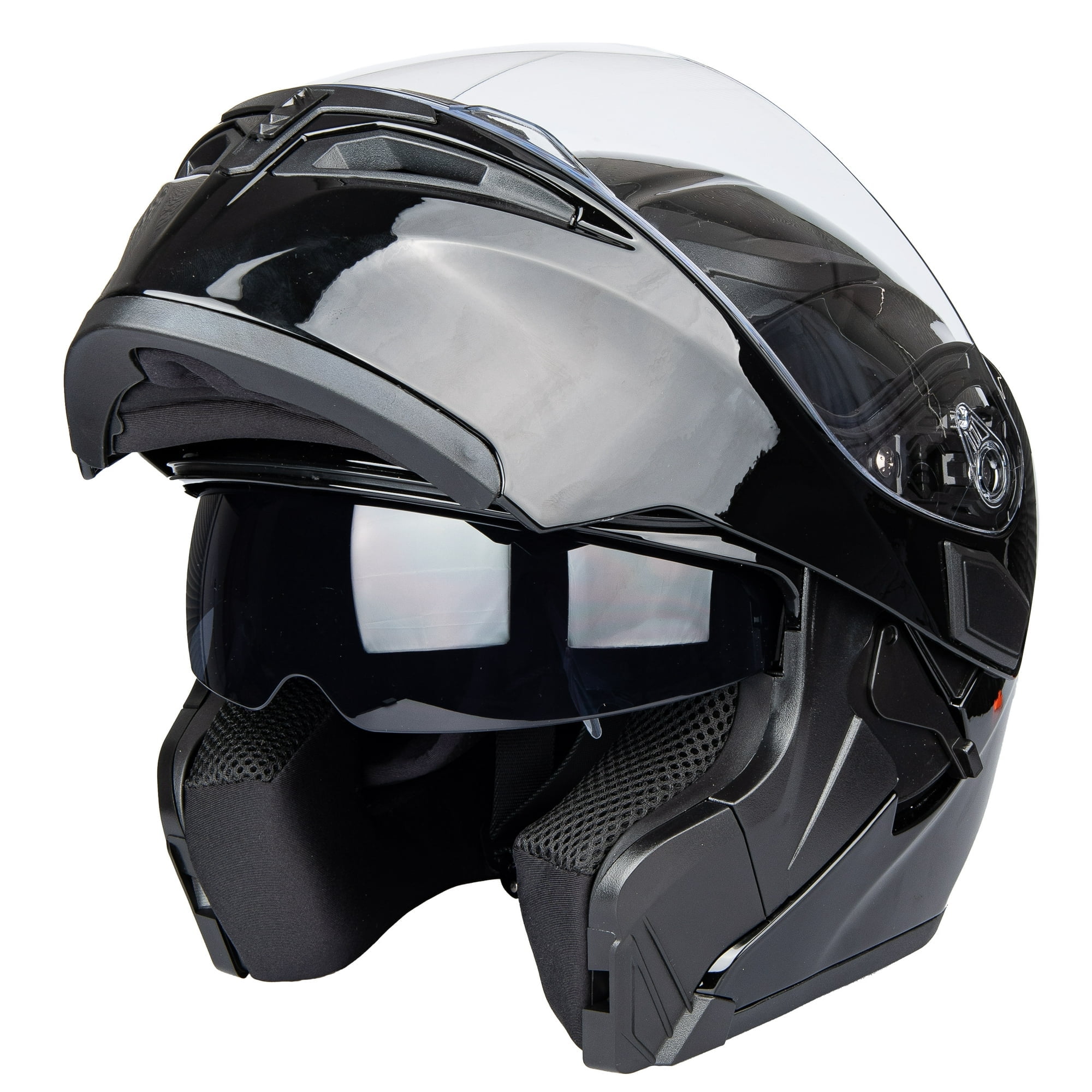 Full Face Motorcycle Helmet Double Visor Flip Modular Motocross