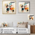 thumbnail image 4 of Designart "Colorful Mid Century Geometry Collage II" Abstract Collages Floater Framed Canvas Print, 4 of 7