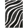 thumbnail image 1 of Waverling Modern Shag Hand Tufted Indoor Area Rug by Blue Nile Nills - 4' x 6', Black, 1 of 5