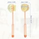 thumbnail image 4 of Cepillo de baño de mango largo de doble cara Unique Bargains naranja 14.17'x3.54'x2.56', 4 of 7