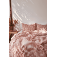 thumbnail image 1 of Juego de cama de algodón de cuadros rojos, 1 of 10