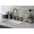 thumbnail image 3 of Kingston Brass KS2983AX Governor Widespread Bathroom Faucet with Brass Pop-Up, Antique Brass, 3 of 8