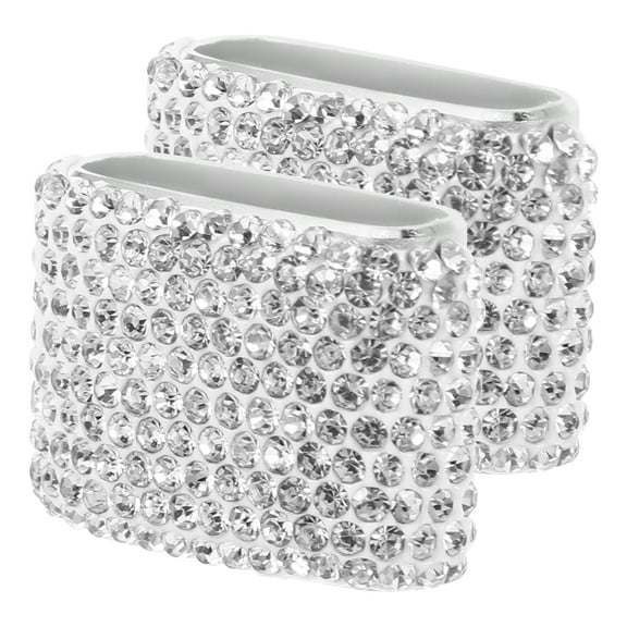 Eease Bling Crystal Sunglasses & Eyeglasses Holder for Car (2 Pcs)