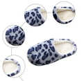 thumbnail image 4 of Leopard Fuzzy Slippers for Women Indoor Cozy Memory Foam House Shoes Plush Warm Winter Ladies Bedroom Slip on, 4 of 6