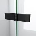 thumbnail image 4 of Aqua Q Fold 36 Inch D x 36 Inch W x 76-3/4 Inch H Frameless Bi Fold Shower Door in Matte Black with White Acrylic Kit, 4 of 12