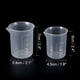 thumbnail image 3 of Conjunto de 2 Vasos Medidores Plásticos Graduados 50mL 100mL, 3 of 5