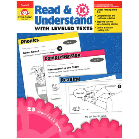 Evan-Moor Book Read and Understand with Leveled Texts Stories and Activities, Multiple