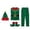 Dark Green2, variant on Girls Christmas Elf 4-Piece Tutu Set Velvet Tulle Dress with Hat Striped Socks Elf Shoe Covers Festive Holiday Outfit for Kids Carnival Party Dress Up(Green,7-8 Years)