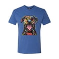 thumbnail image 3 of My Favorite Breed is The One In Need | Colorful Labrador Dog | Dean Russo Art Animal Lover Mens Premium Tri Blend T-Shirt, Vintage Royal, S, 3 of 5