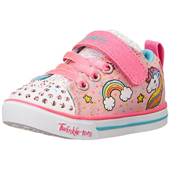 Skechers Kids Girl's Twinkle Toes - Sparkle Lite 10988L Lights (Little Kid/Big Kid) Light Pink/Multi 12 Little Kid