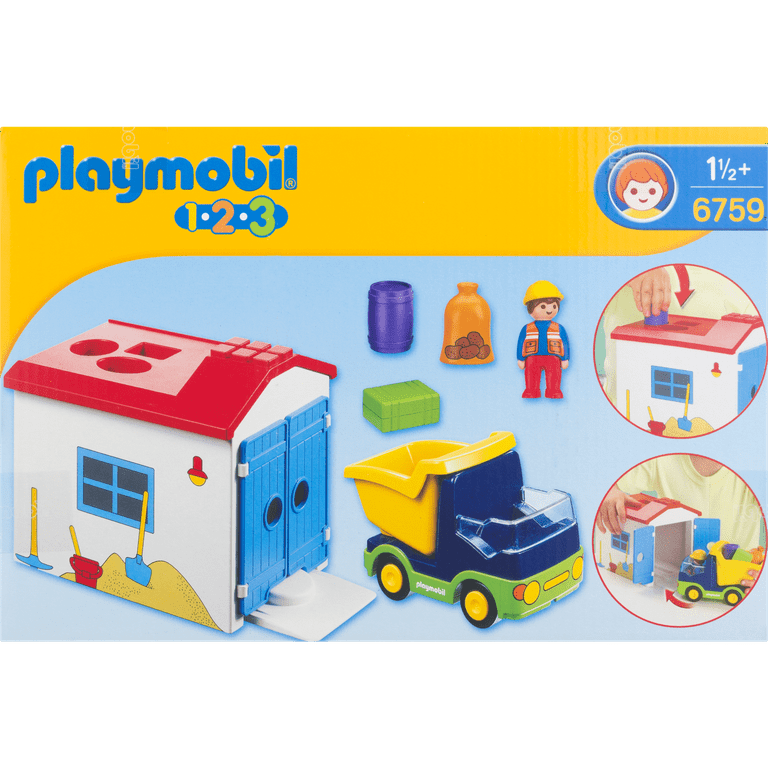 PLAYMOBIL 1.2.3 Truck with Garage 